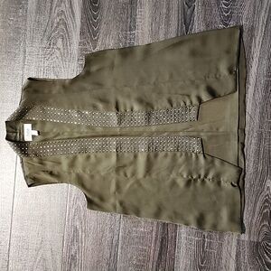 🦇 Luna Studded Open Front Vest 🦇